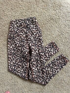 aerie Leopard Print High-Waist Leggings - Black and Tan